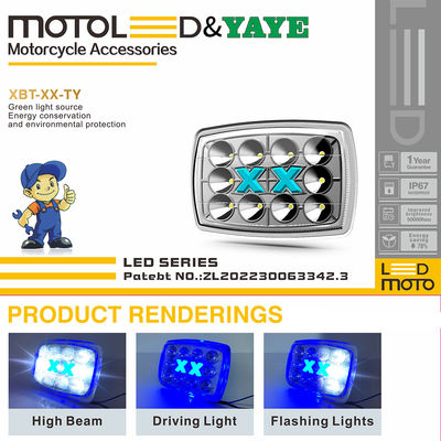 YAYE CD70 12V Motorcycle LED Headlight with DRL High Low Beam