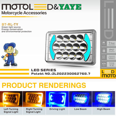 CG125 Motorcycle LED Headlight Bulb with DRL and Turn Signal