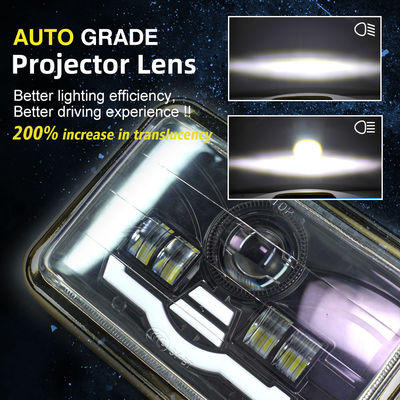 6 4 Inch Motorcycle Headlight Assembly with 6500K LED Projector Lens and Aviation Aluminum Parts for High Durability