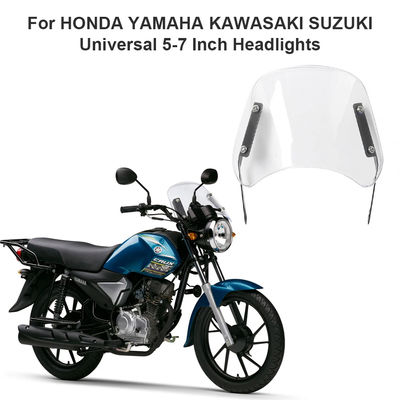 Easy Assembly Motorcycle Windshield Deflector for Various Models Including for Honda and for Kawasaki with 5 7 Inch Lights