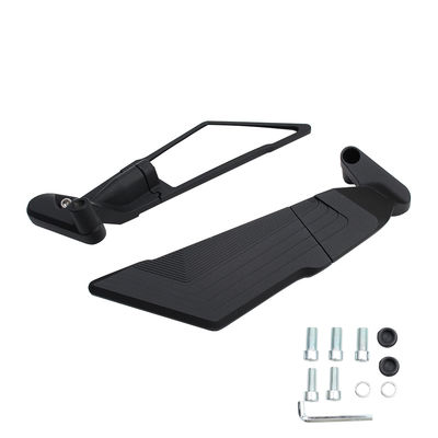 Motorcycle Rotatable High Brightness Turn Signal Mirrors  Large Wing Mirror Modified Universal Rearview Mirror