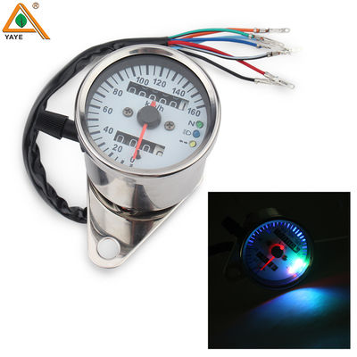 Motorcycle Speedometer Cafe Racer Modified Tachometer Fuel Gauge12V LED Indicator  Instrument for CG125 AX100 BAJAJ100GN125