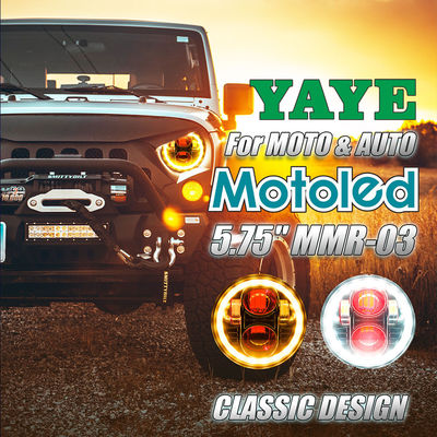YAYE 5.75 Inch Car Projector Headlight 8V 12V 24V 24V 80V 36W 3800LM for Auto Motorcycle Truck UTV ATV Offroad