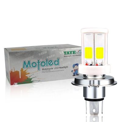 2400lm 50000 ore H4 HS1 BA20D H6 P15D H6M 4 COB Testa LED in ceramica lampadina di nebbia