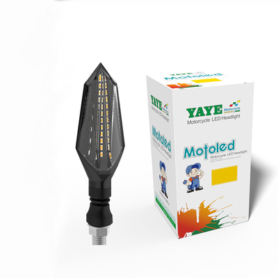 6500k Temperatura della luce YAYE ABS PC Lampada ad acqua DC12V Motociclo LED Indicatore di segnale di svolta