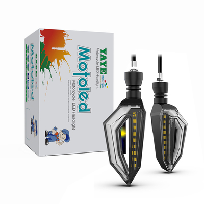 DC12V Giallo LED flusso d'acqua segnale di svolta di avvertimento luce per YAYE moto 2385