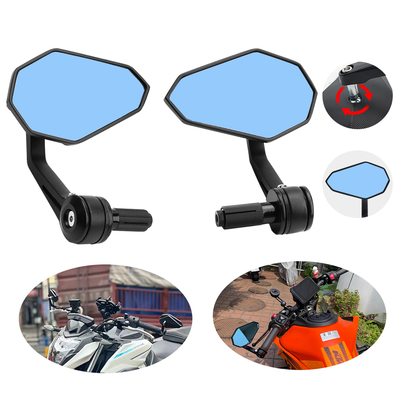 Specchietto retrovisore con maniglia a forma di diamante adatto per manubri da 22 mm, accessori universali per moto